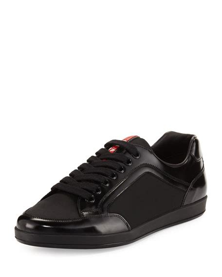 prada next light low-top sneaker black